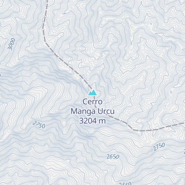 Map of Cerro Manga Urcu