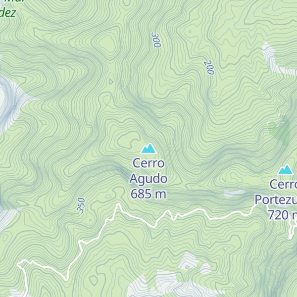 Map of Cerro Agudo