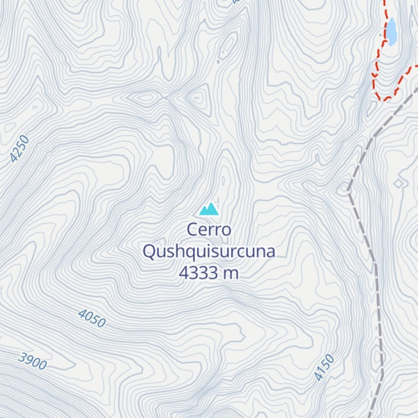 Map of Cerro Qushquisurcuna