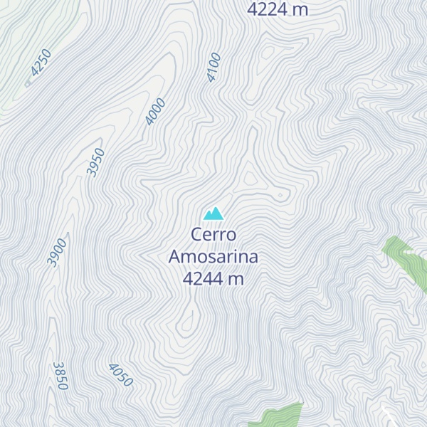 Map of Cerro Amosarina