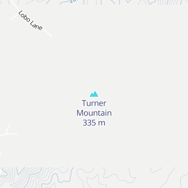 Map of Turner Mountain