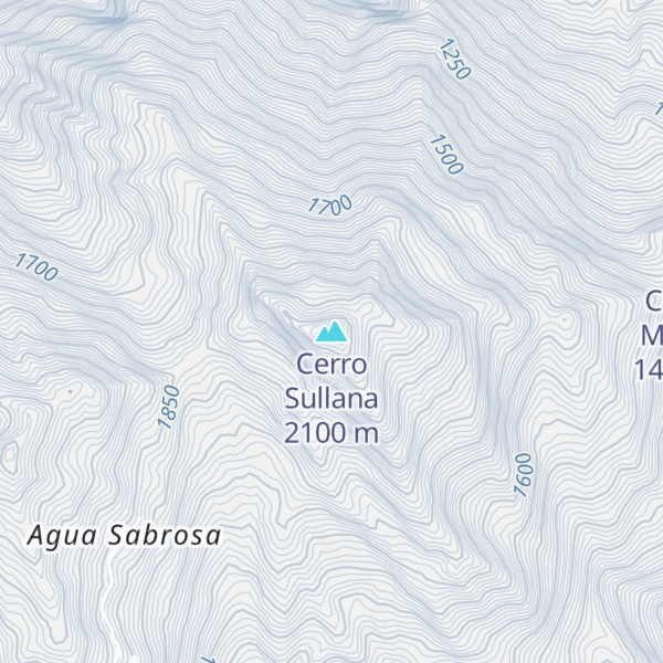 Map of Cerro Sullana
