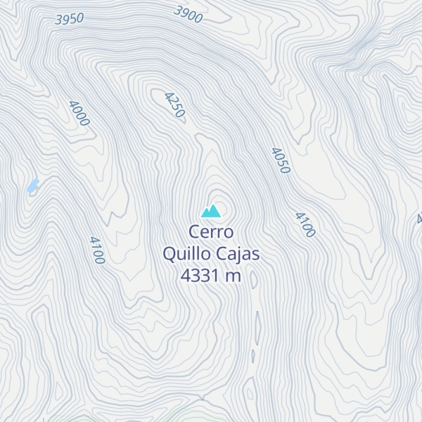 Map of Cerro Quillo Cajas