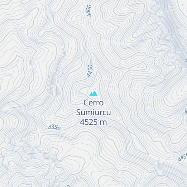 Map of Cerro Sumiurcu