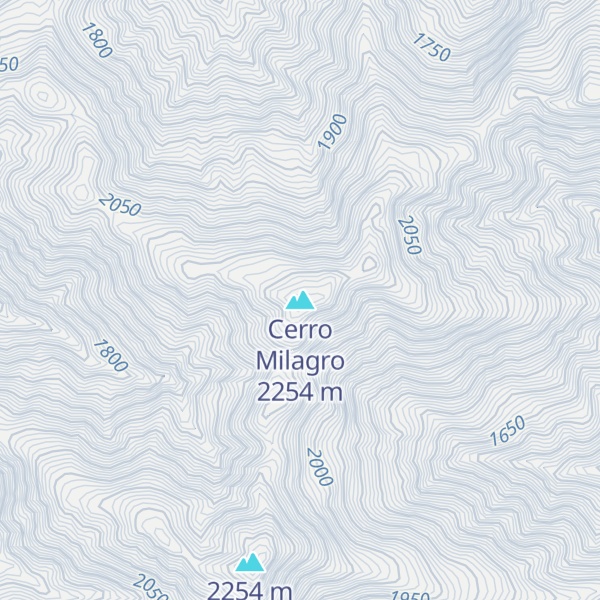 Map of Cerro Milagro