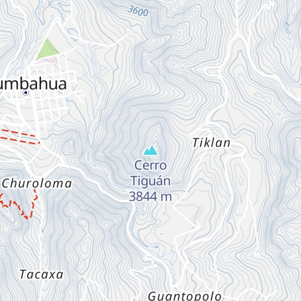 Map of Cerro Tiguán