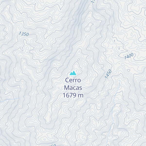 Map of Cerro Macas