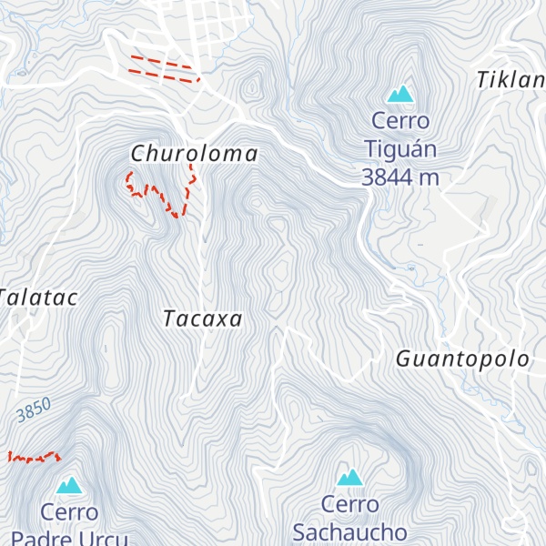 Map of Cerro Cruzurco