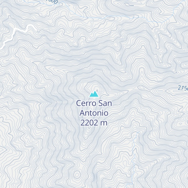 Map of Cerro San Antonio
