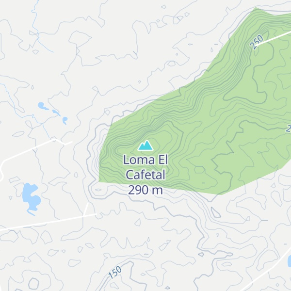 Map of Loma El Cafetal
