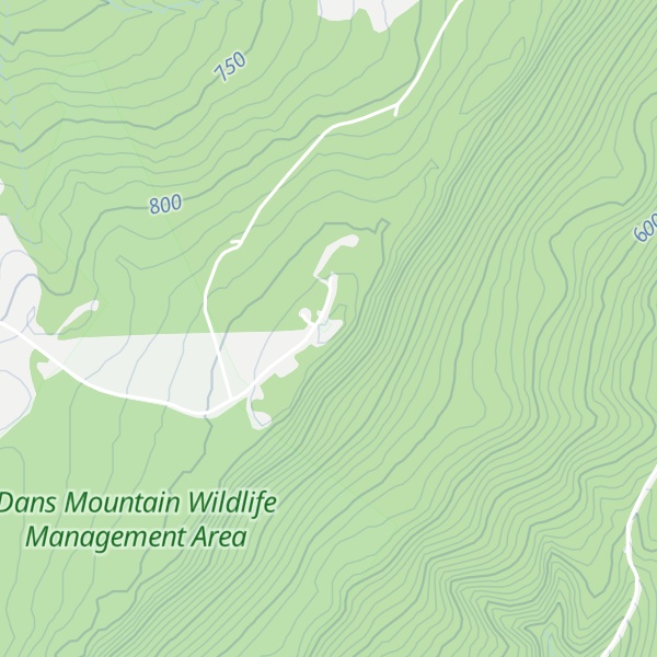 Map of Dans Rock