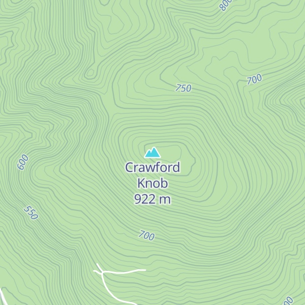 Map of Crawford Knob
