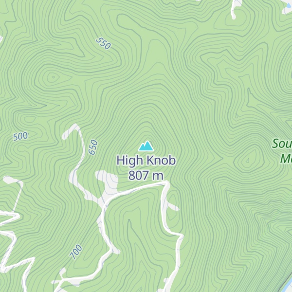 Map of High Knob