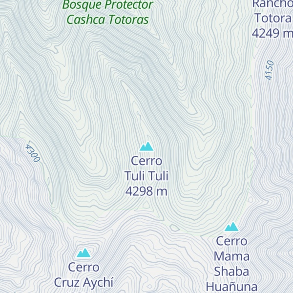 Map of Cerro Tuli Tuli