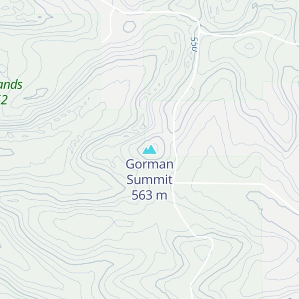 Map of Gorman Summit