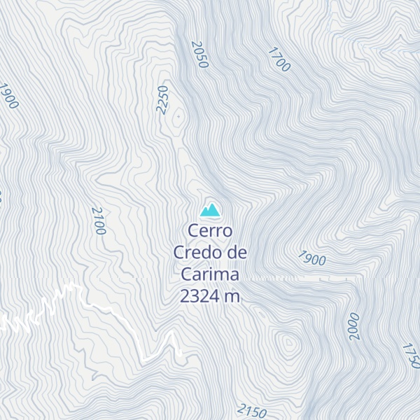 Map of Cerro Credo de Carima