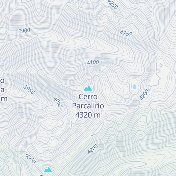 Map of Cerro Parcalirio