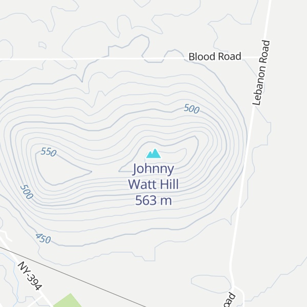 Map of Johnny Watt Hill