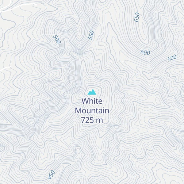 Map of White Mountain