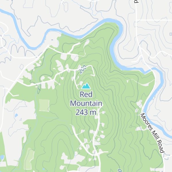 Map of Red Mountain