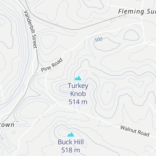 Map of Turkey Knob