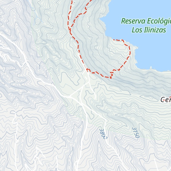 Map of Cabañas Quilotoa