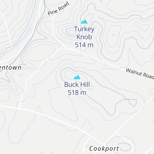Map of Buck Hill