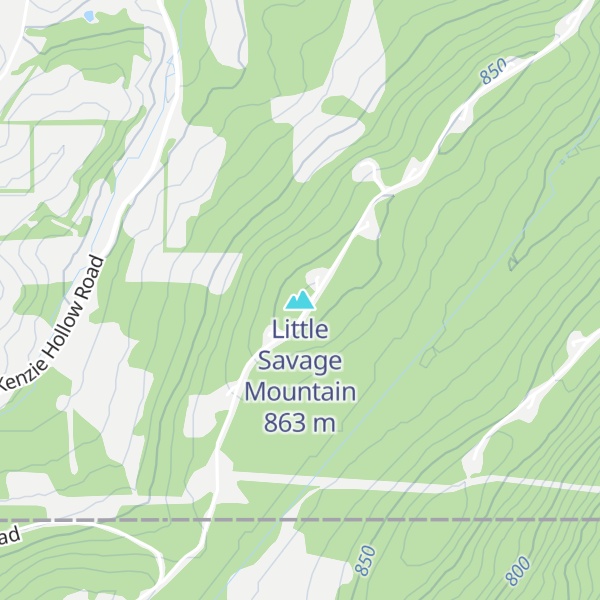 Map of Little Savage Mountain