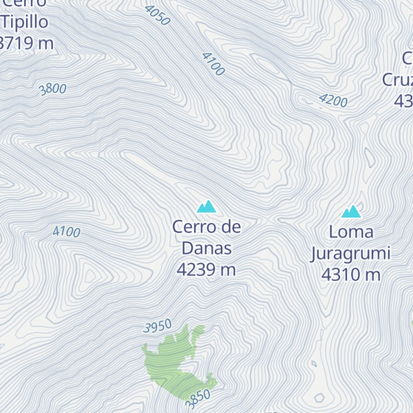 Map of Cerro de Danas