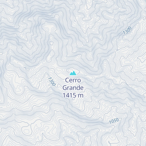 Map of Cerro Grande