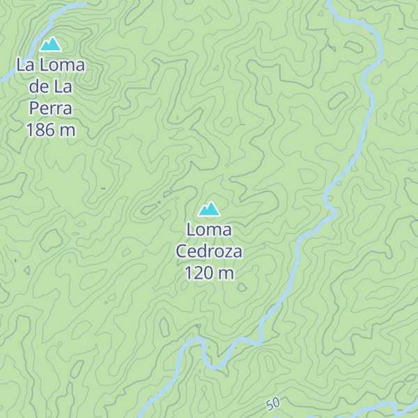 Map of Loma Cedroza
