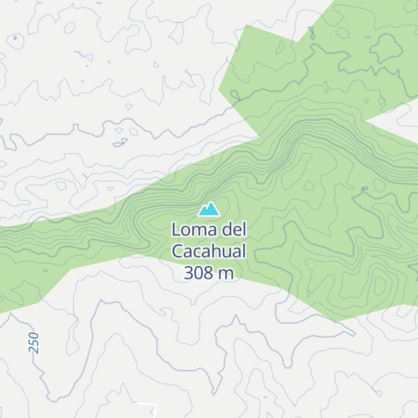 Map of Loma del Cacahual