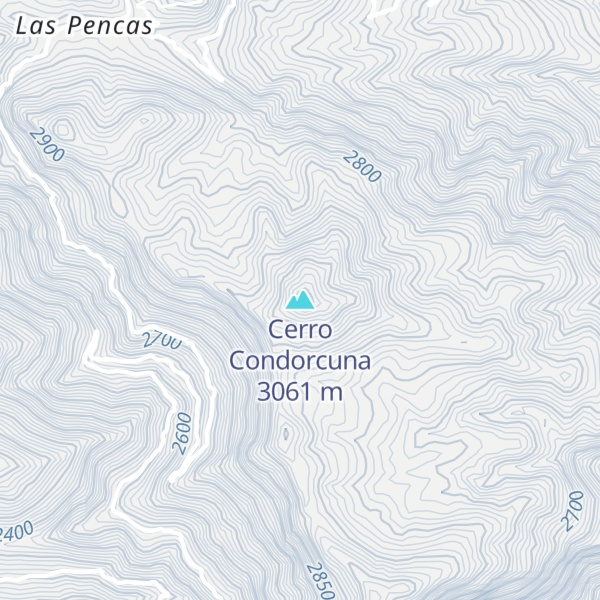 Map of Cerro Condorcuna