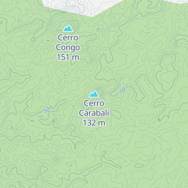 Map of Cerro Carabalí
