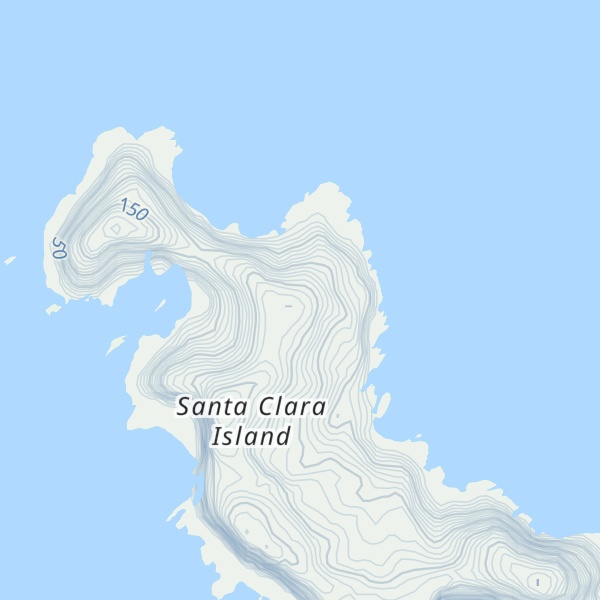 Map of Santa Clara Peak