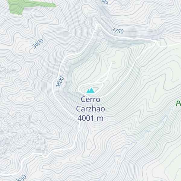 Map of Cerro Carzhao