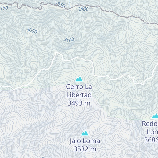 Map of Cerro La Libertad