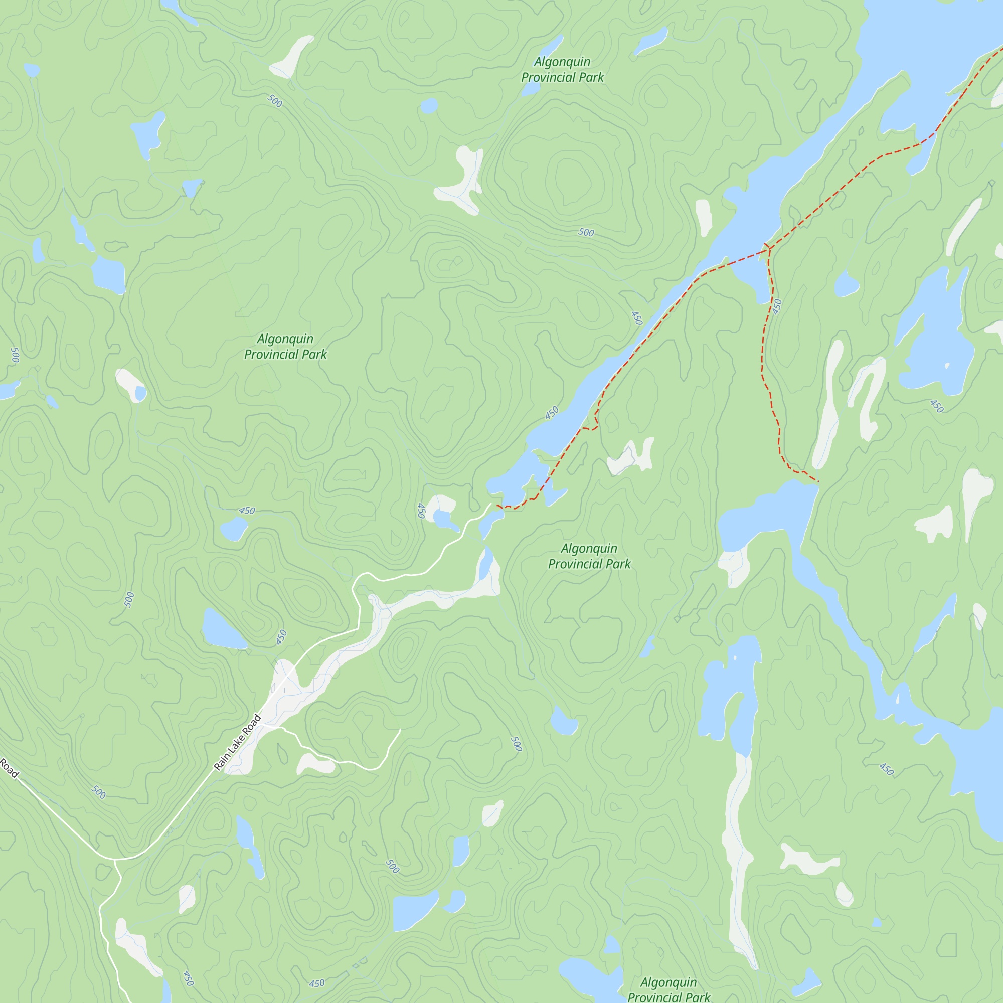 Rain Lake Ranger Cabin map