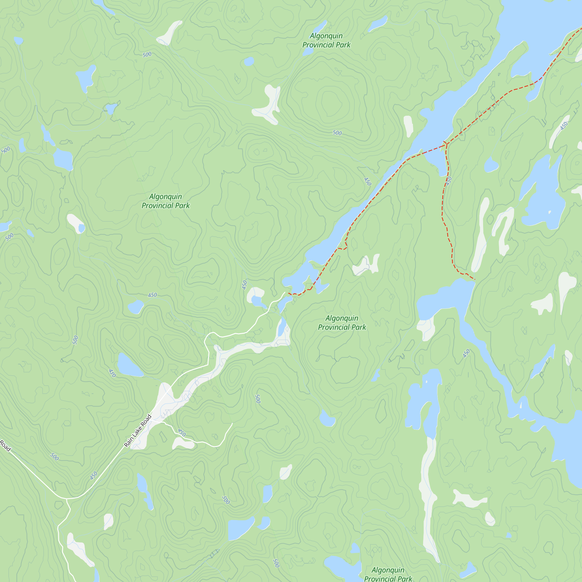 Rain Lake Ranger Cabin map