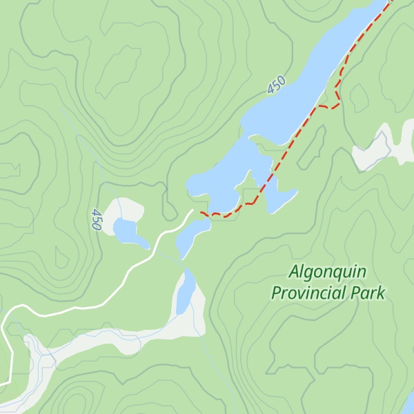Map of Rain Lake Ranger Cabin