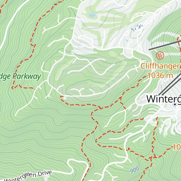 Map of Potatopatch Mountain