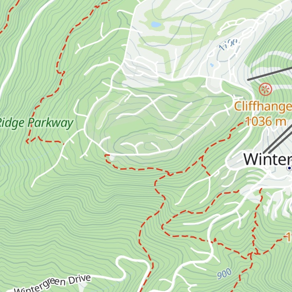 Map of Devils Knob