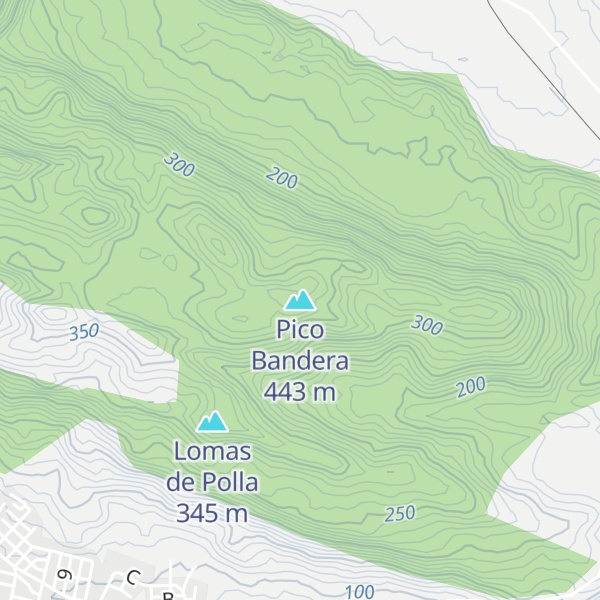 Map of Pico Bandera