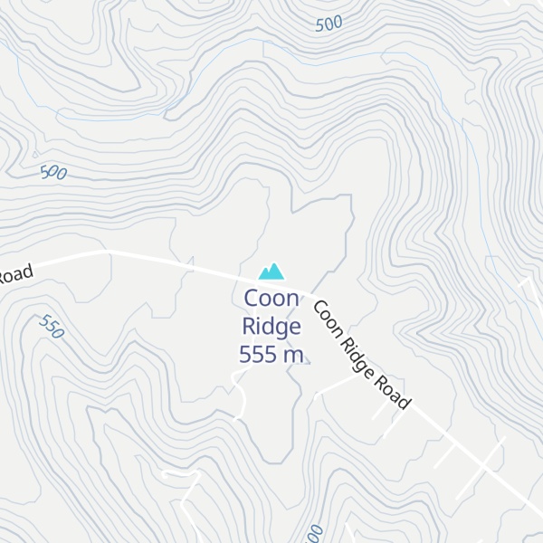 Map of Coon Ridge