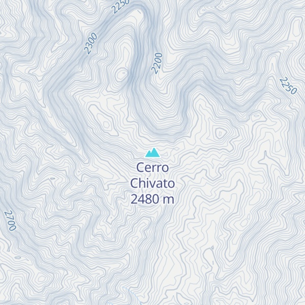 Map of Cerro Chivato