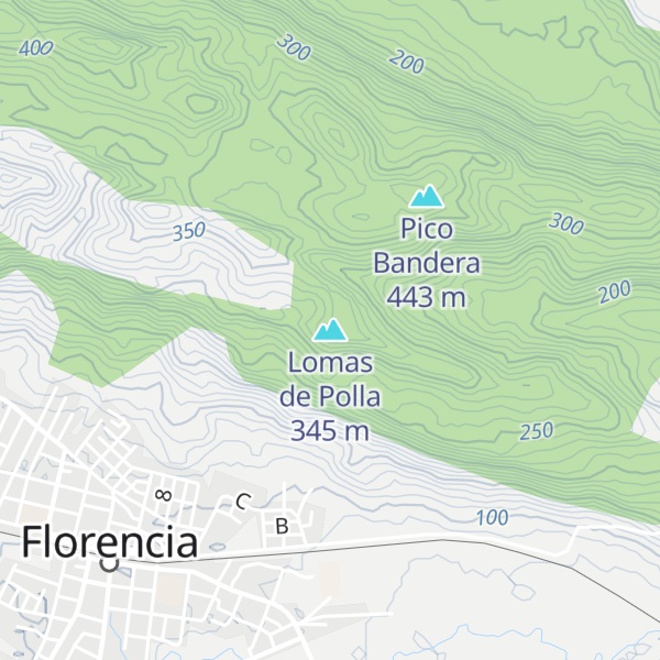 Map of Lomas de Polla