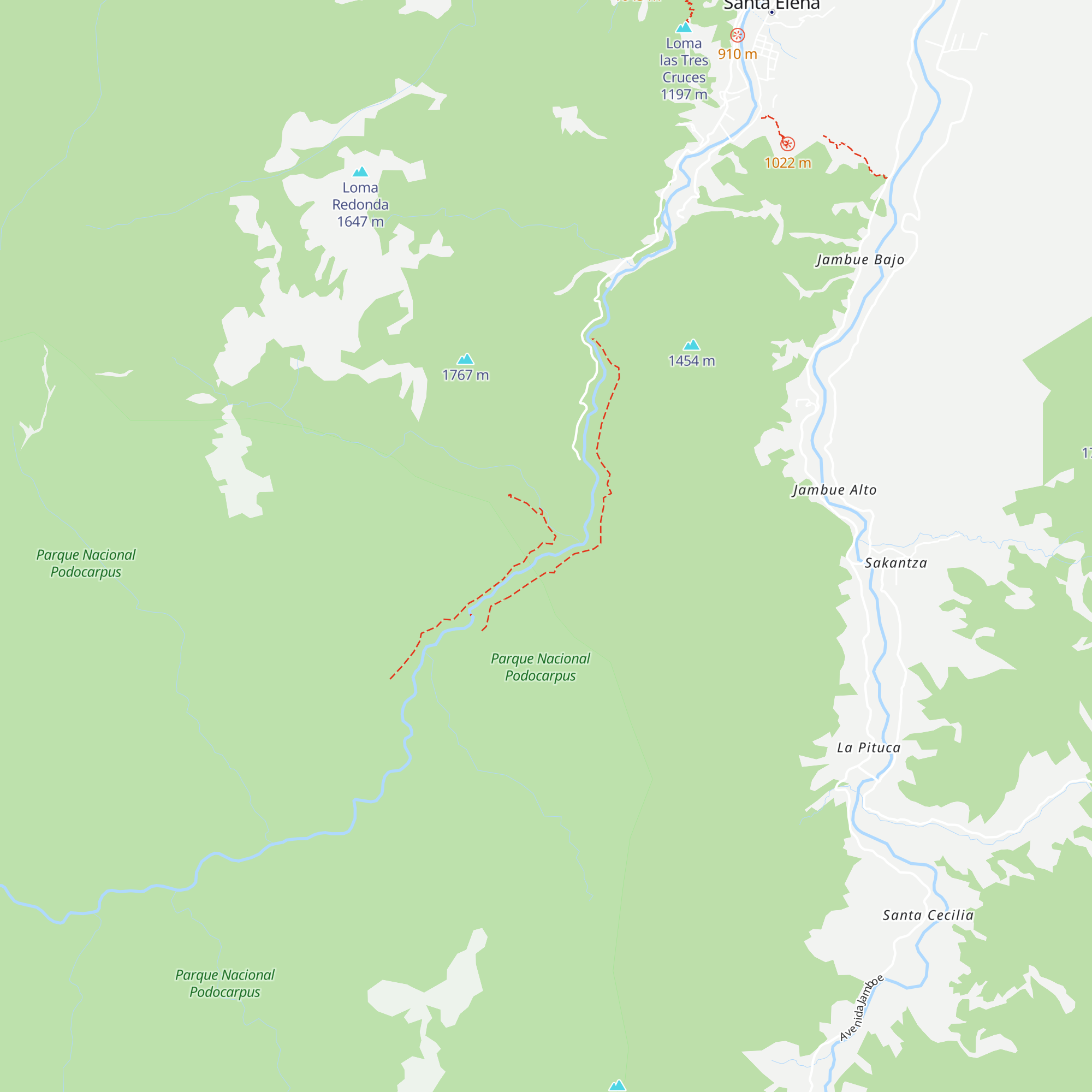 Cabaña Los Higuerones map