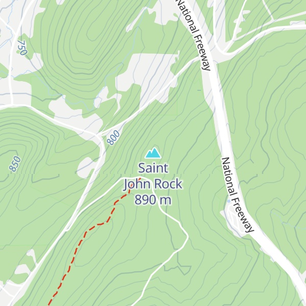 Map of Saint John Rock