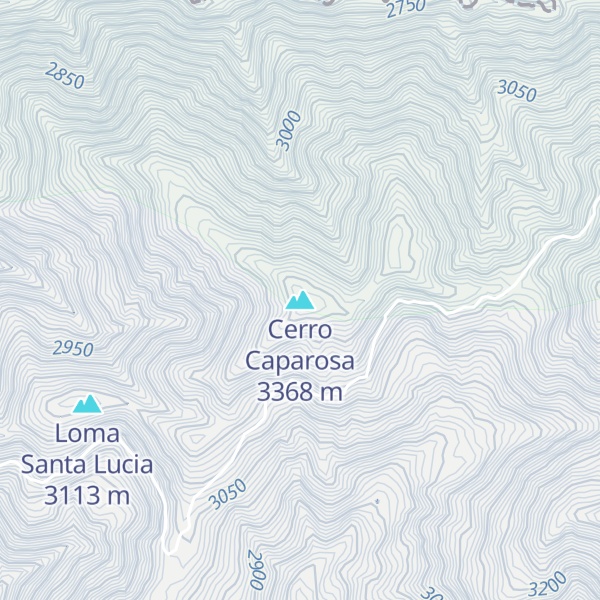 Map of Cerro Caparosa