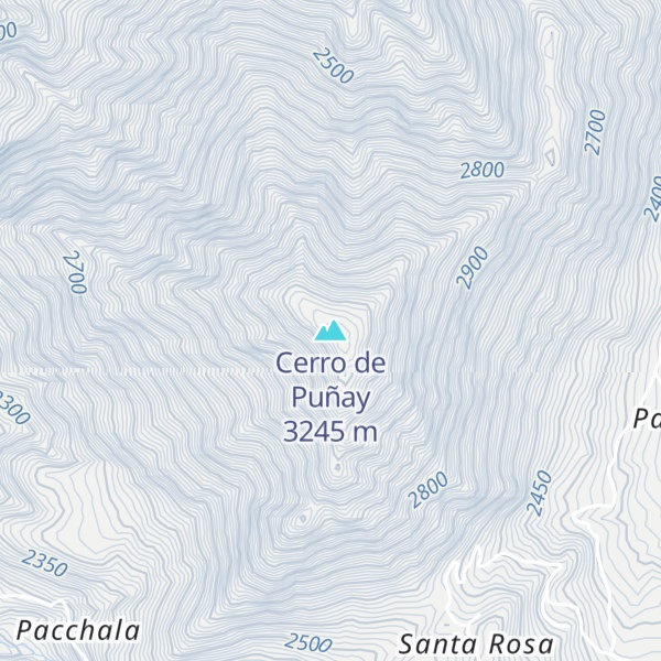 Map of Cerro de Puñay